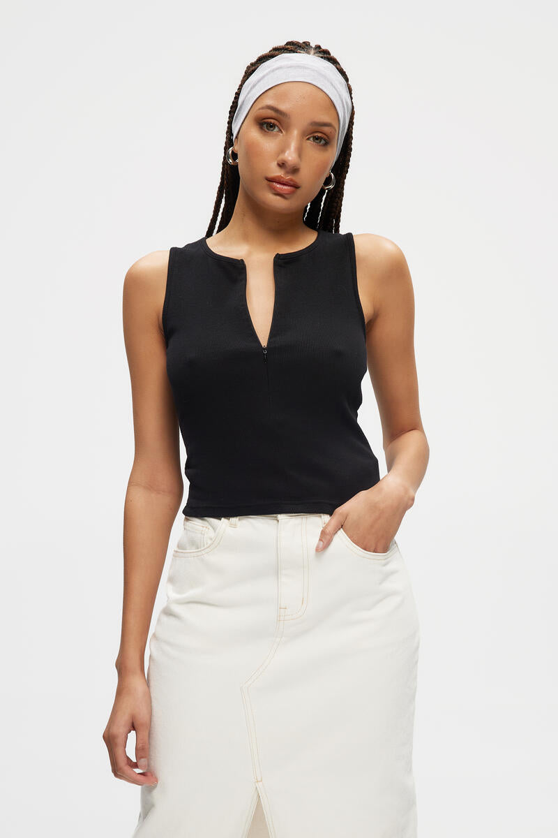 Casey Invisible Zip Tank