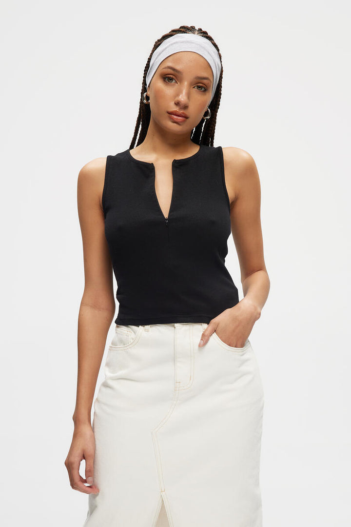 Casey Invisible Zip Tank