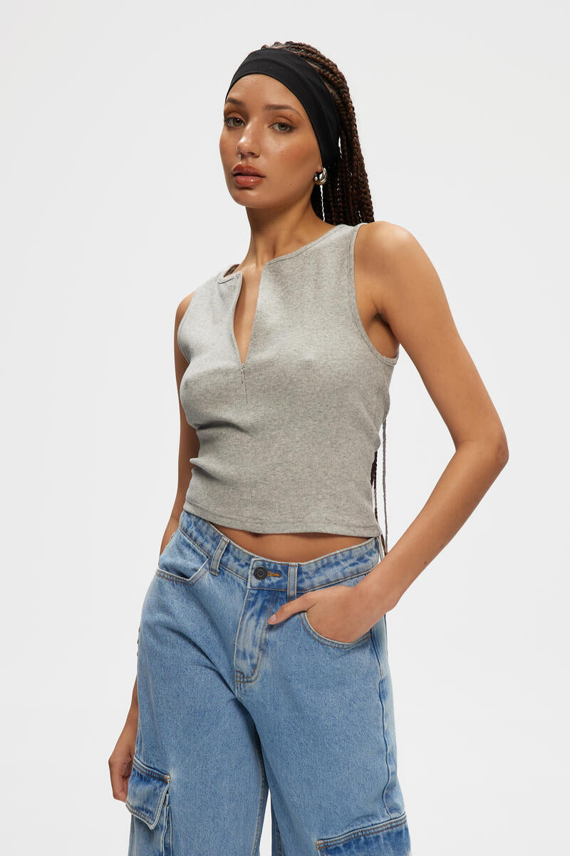 Casey Invisible Zip Tank