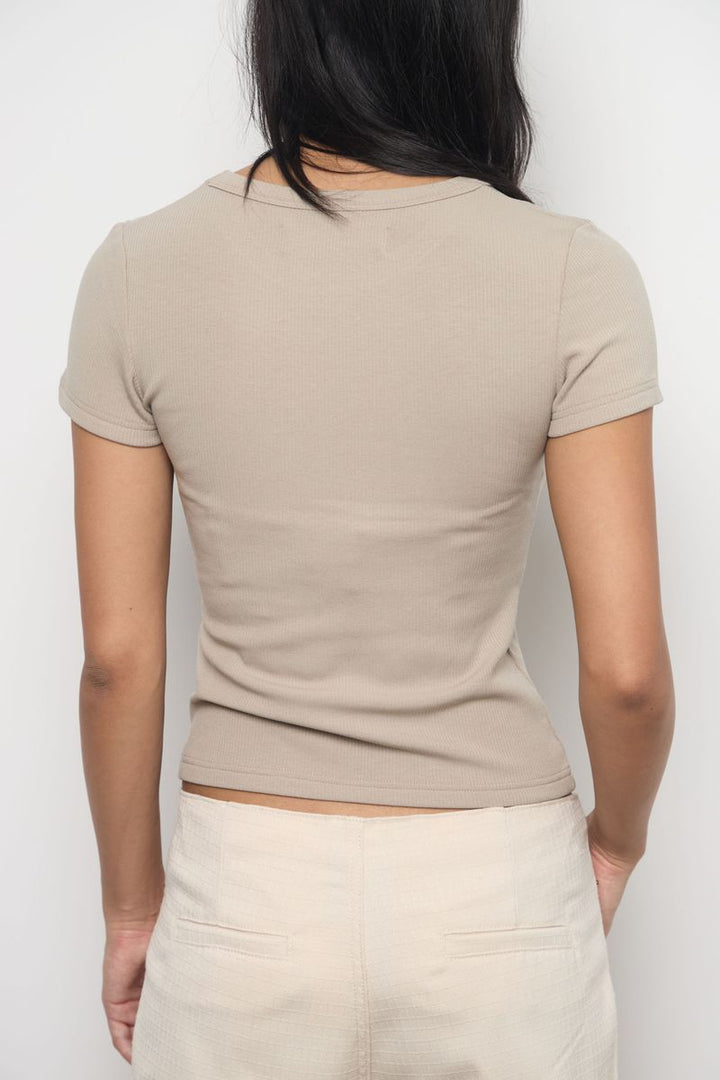 Plush Rib Tee Top