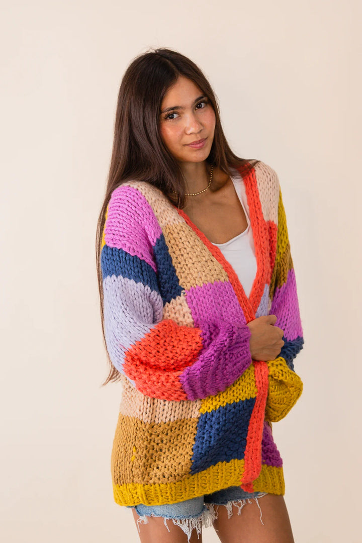 Electric Feels Handknit Cardigan
