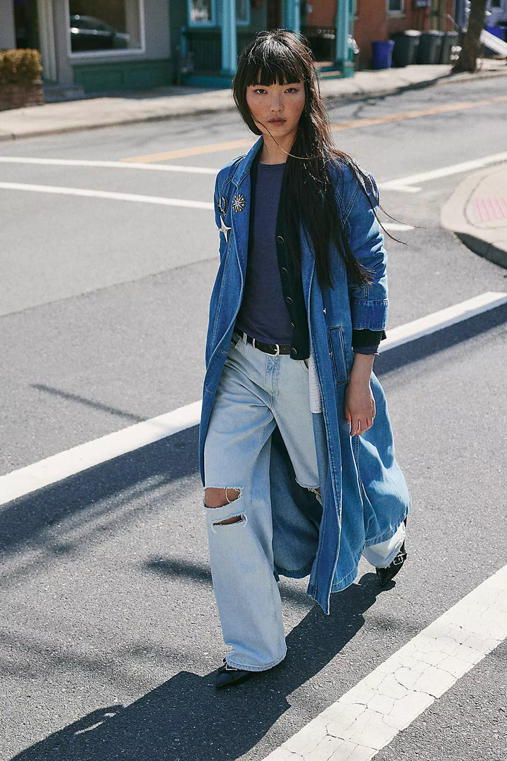 Monique Indigo Duster Coat