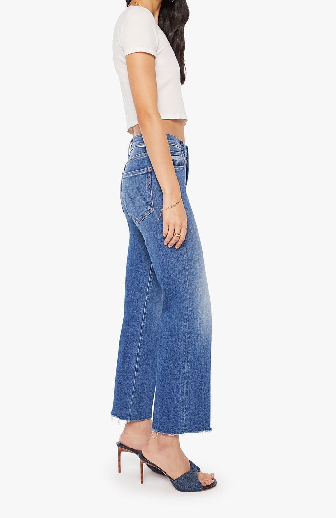 Mid Rise Rambler Zip Ankle Fray