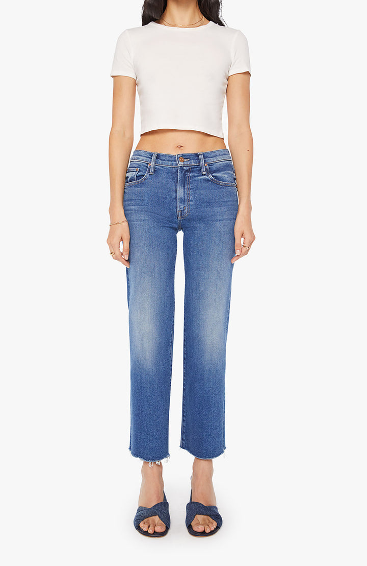 Mid Rise Rambler Zip Ankle Fray