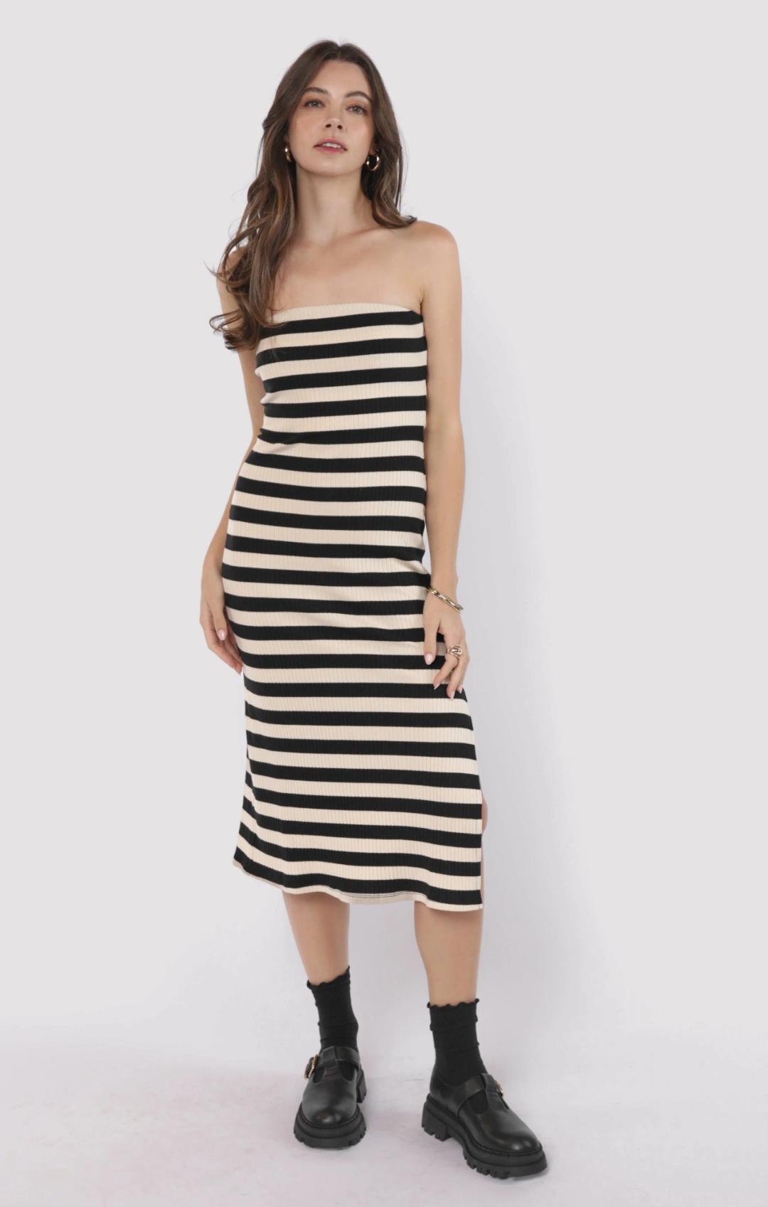 Soul Sisters Striped Rib Dress