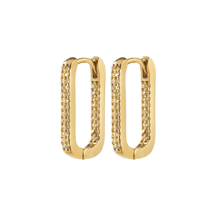 Phase Oval Hoop Earrings