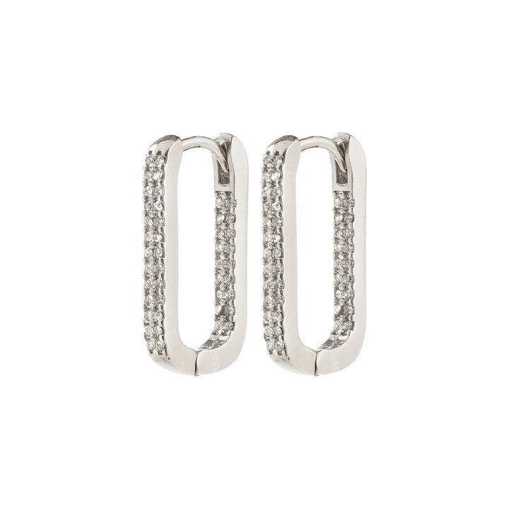 Phase Oval Hoop Earrings