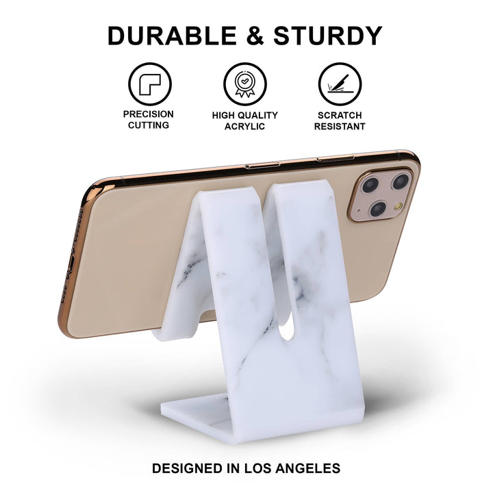 Acrylic Phone Stand - Misty Marble