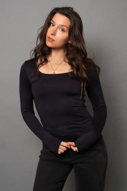 Mariana LS Scoop Top