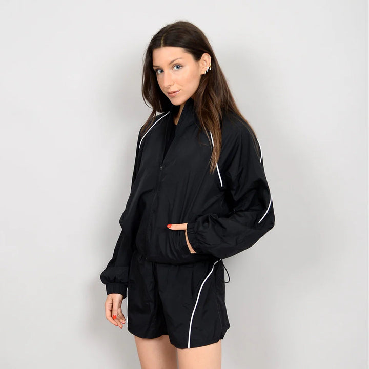 Winzy Mock Zip Up Windbreaker