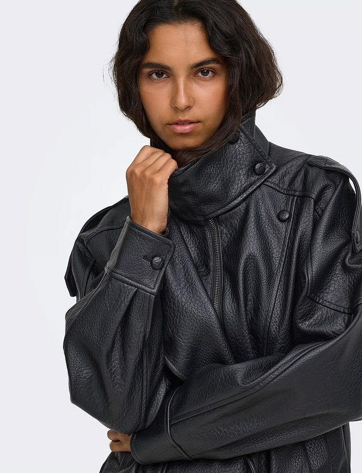 Vani Faux Leather Jacket