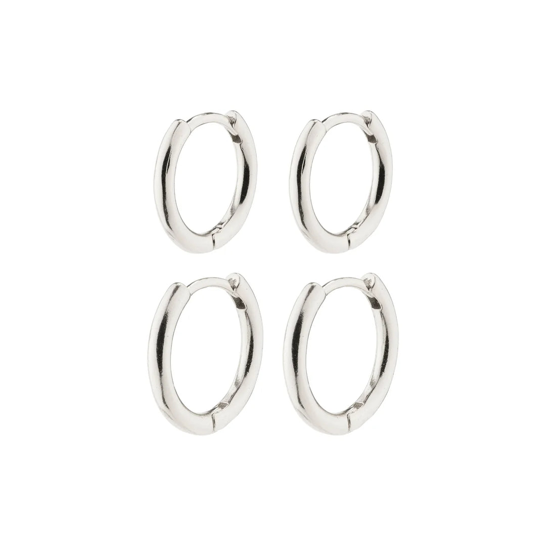 Leaf 2-in-1 Hoop Earrings