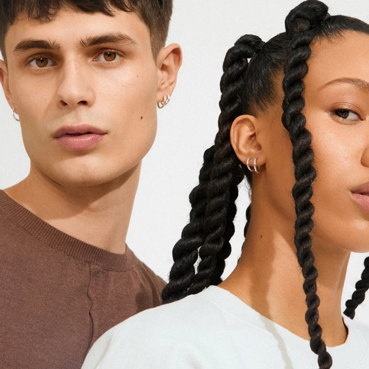 Leaf 2-in-1 Hoop Earrings
