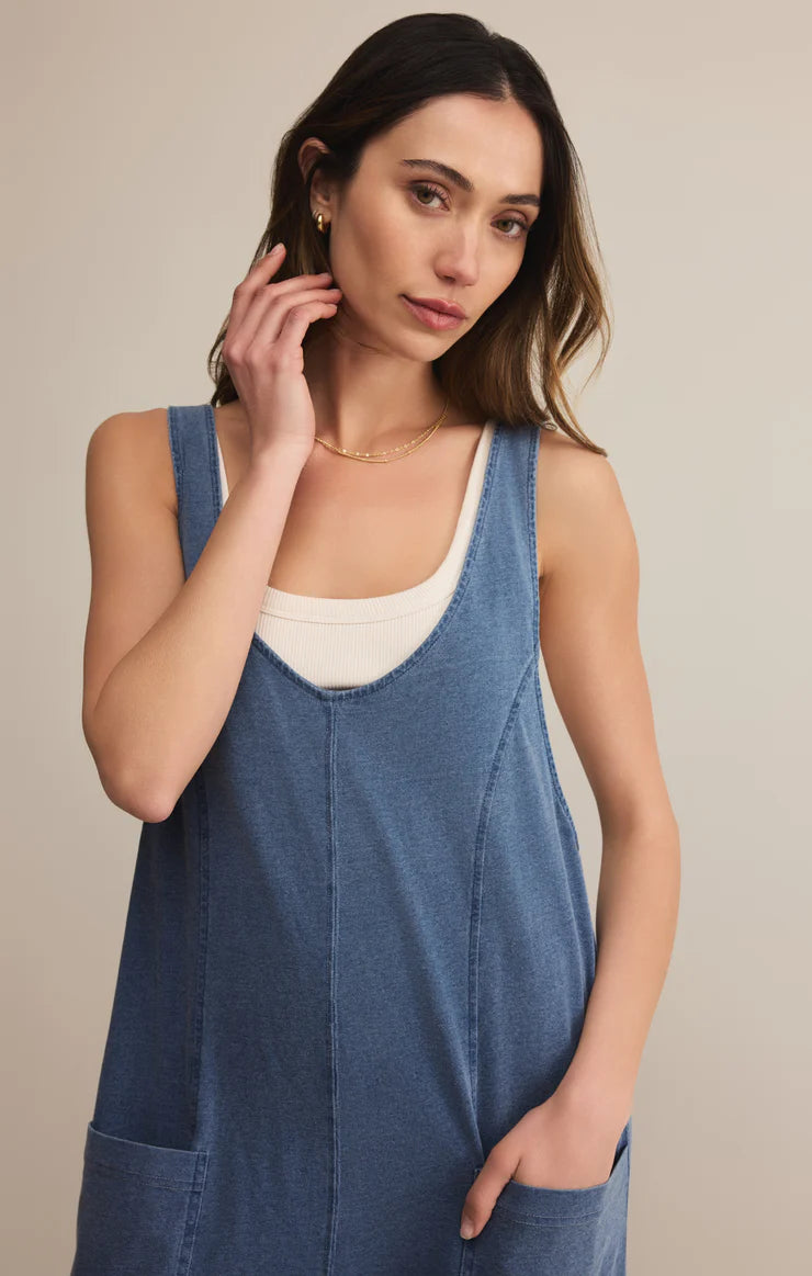 Brasilia Jersey Denim Jumpsuit