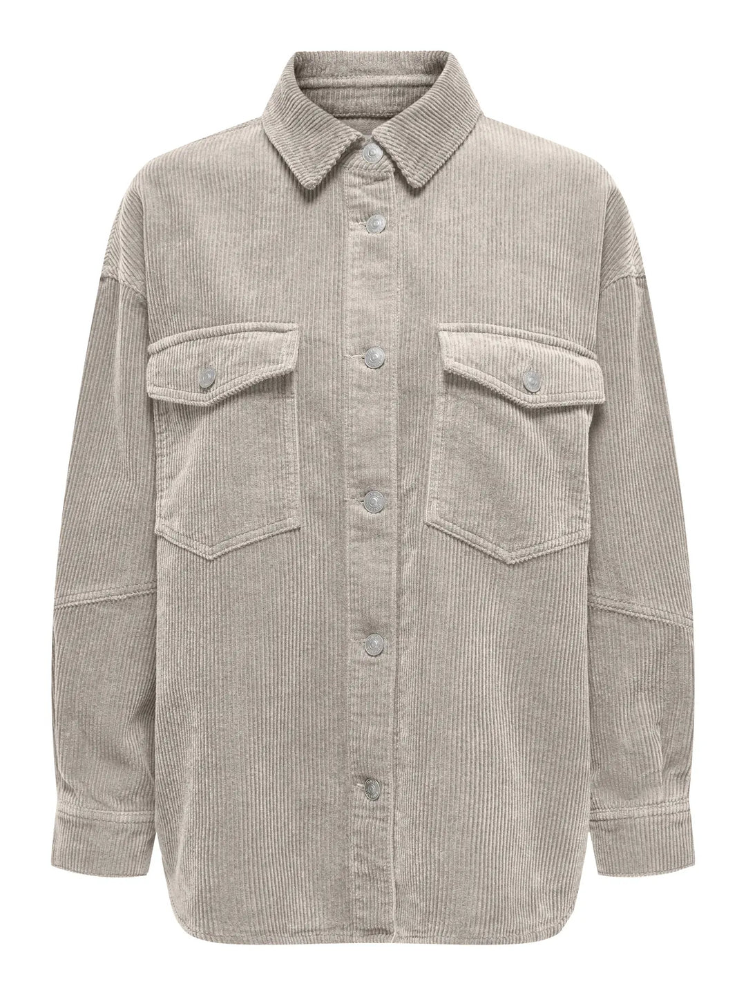 Tiggy Cord Shacket - Silver Lining