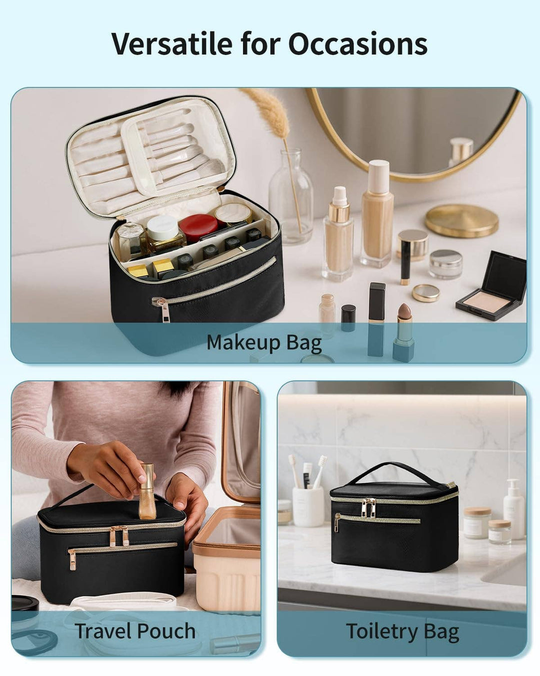 Medium Travel Cosmetic Bag