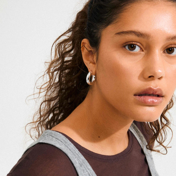 Phase Hoop Earrings- Medium
