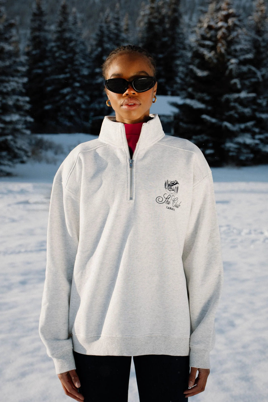 Ski Club Zip Sweater
