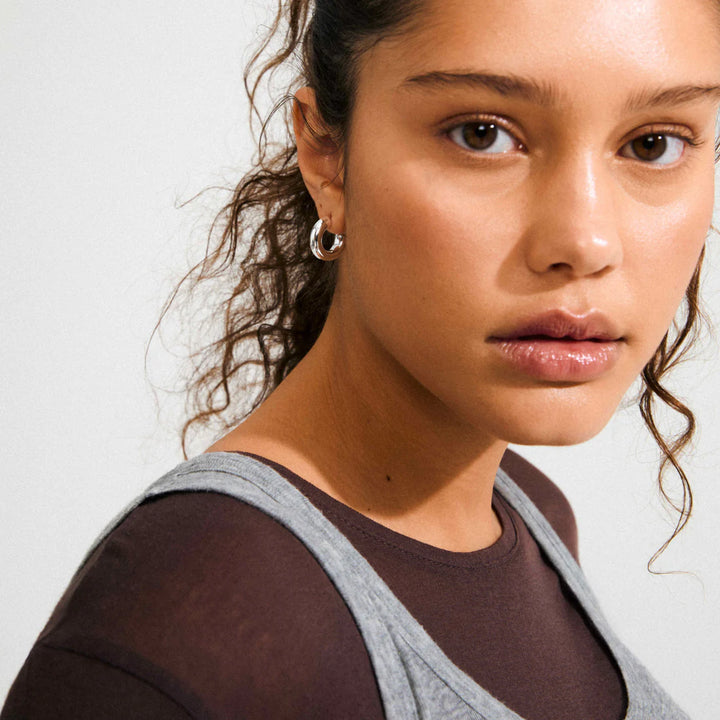 Phase Hoop Earrings- Small