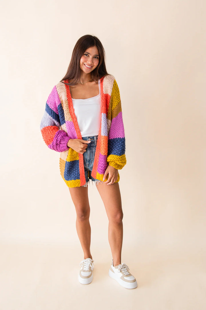 Electric Feels Handknit Cardigan