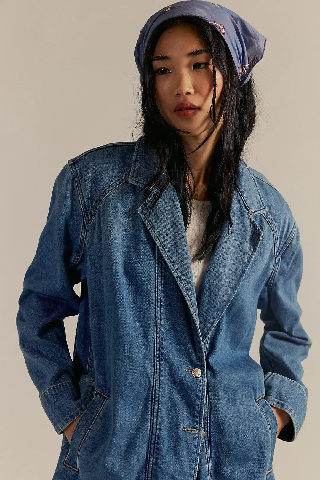 Monique Indigo Duster Coat
