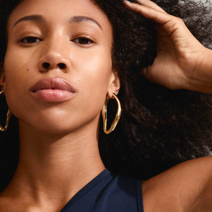 Dune Hoop Earrings - Large