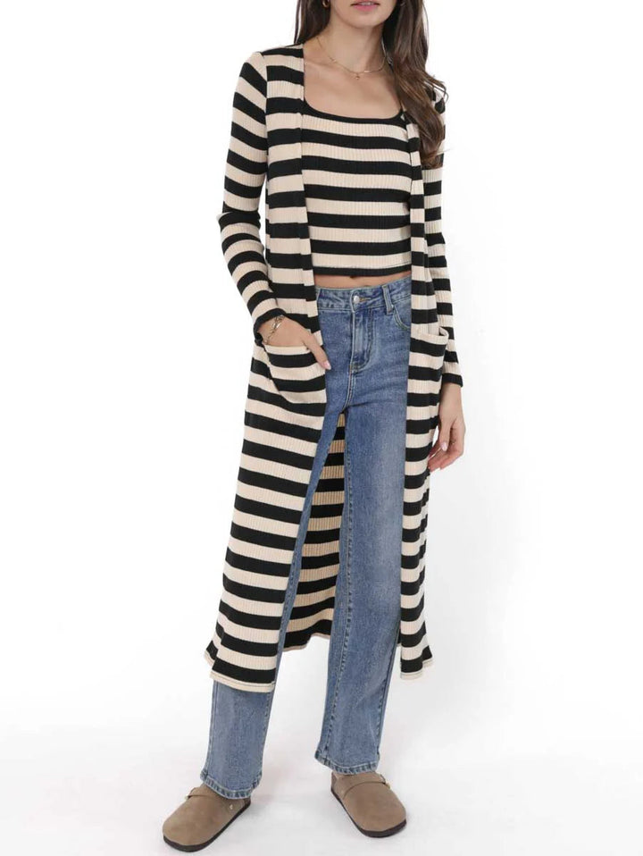 Soul Sisters Striped Rib Cardi