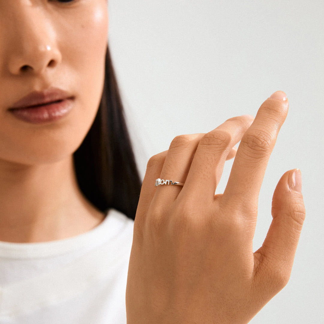 Lulu Stacking Ring- Silver
