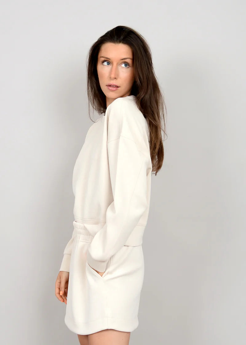 Lucie Soft Knit Crewneck Crop