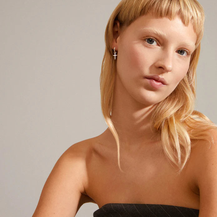 Daisy Hoop Earrings