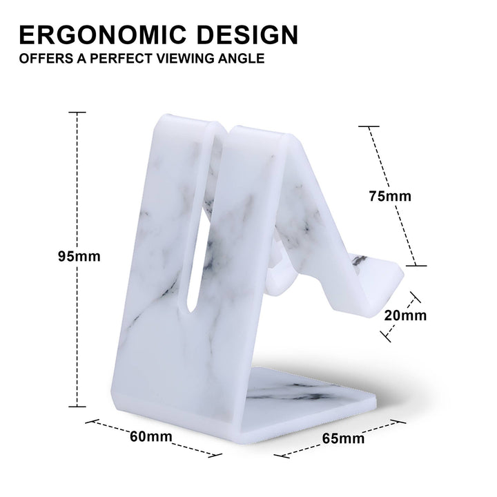 Acrylic Phone Stand - Misty Marble