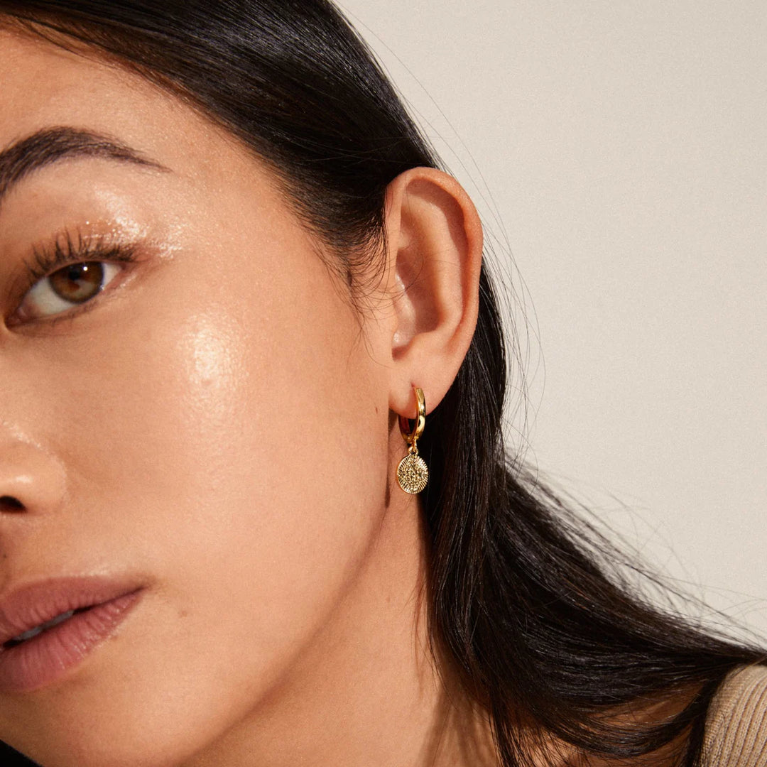 Nomad Coin Hoop Earrings
