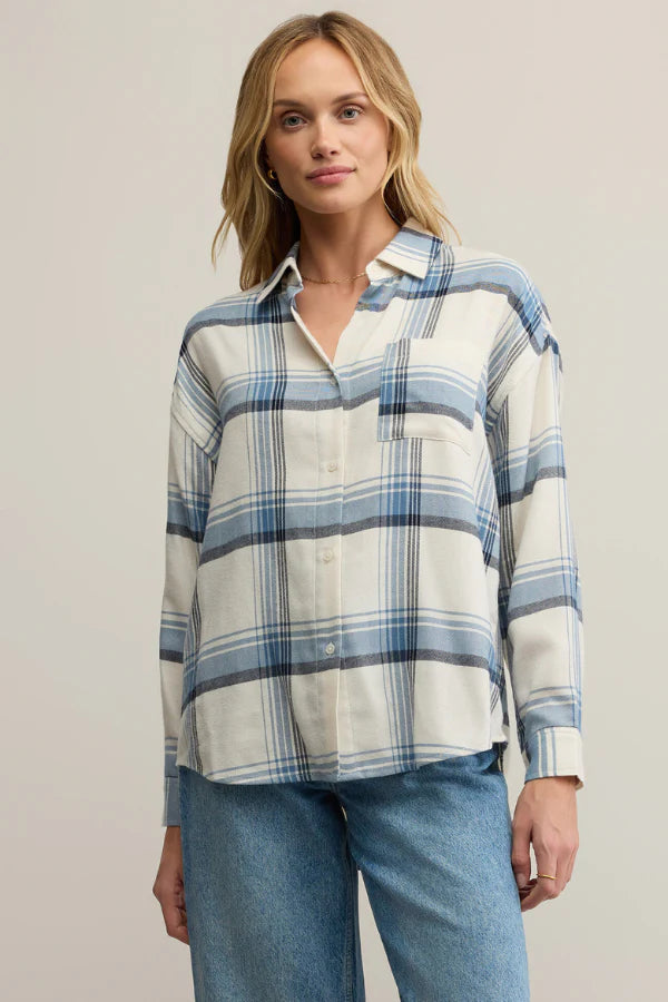 River Plaid Button Up