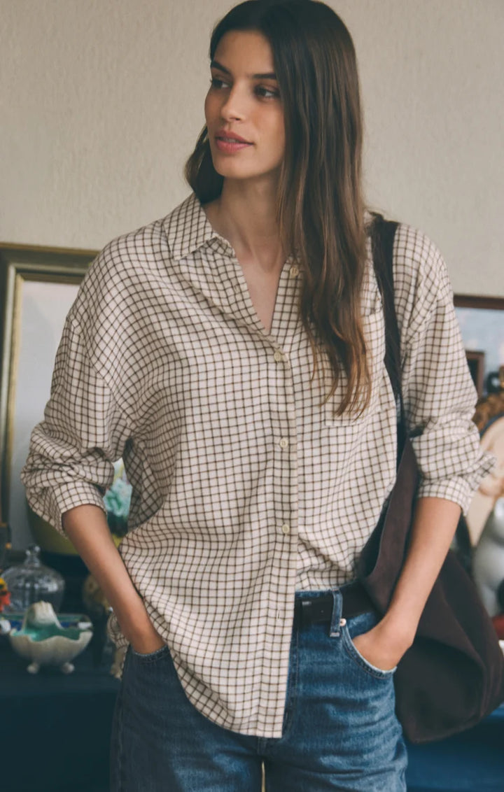 River Plaid Button Up Shirt
