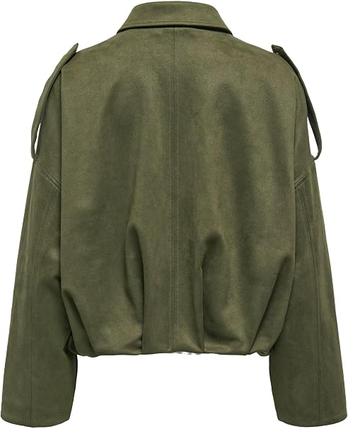 Moon-Stina Faux Suede Bomber