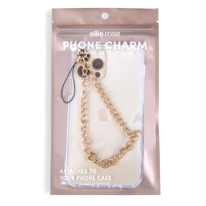 Phone Charm - Gold Metal