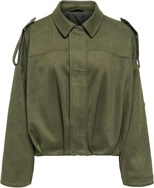 Moon-Stina Faux Suede Bomber
