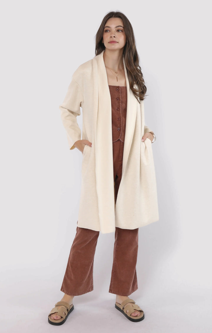 Alessia Shawl Collar Open Coat