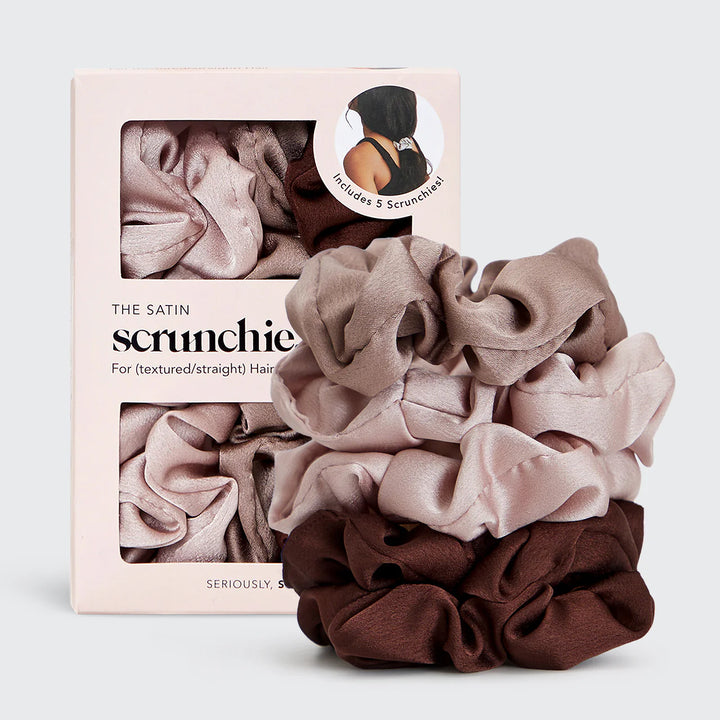 Satin Sleep Scrunchies- 5pc