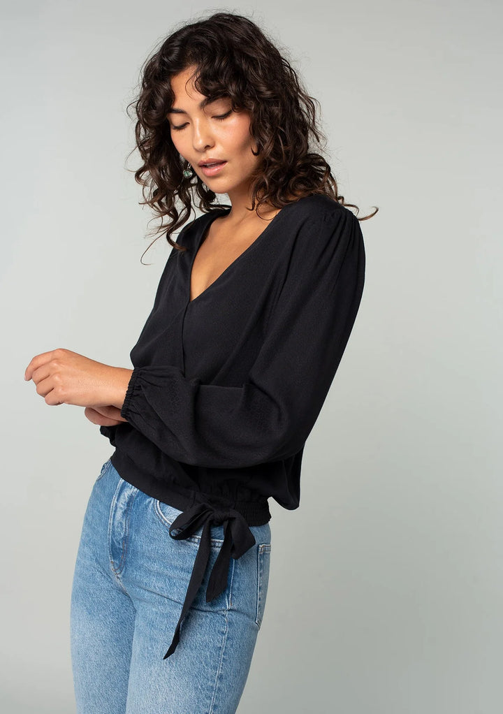 Milly Faux wrap Top