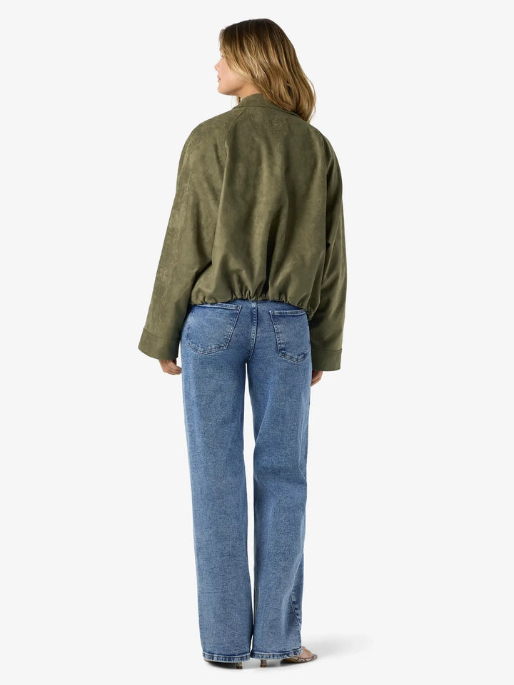 Memmy Faux Suede Bubble Jacket