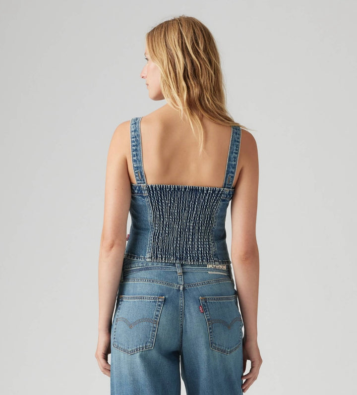 Denim Sculpted Bustier