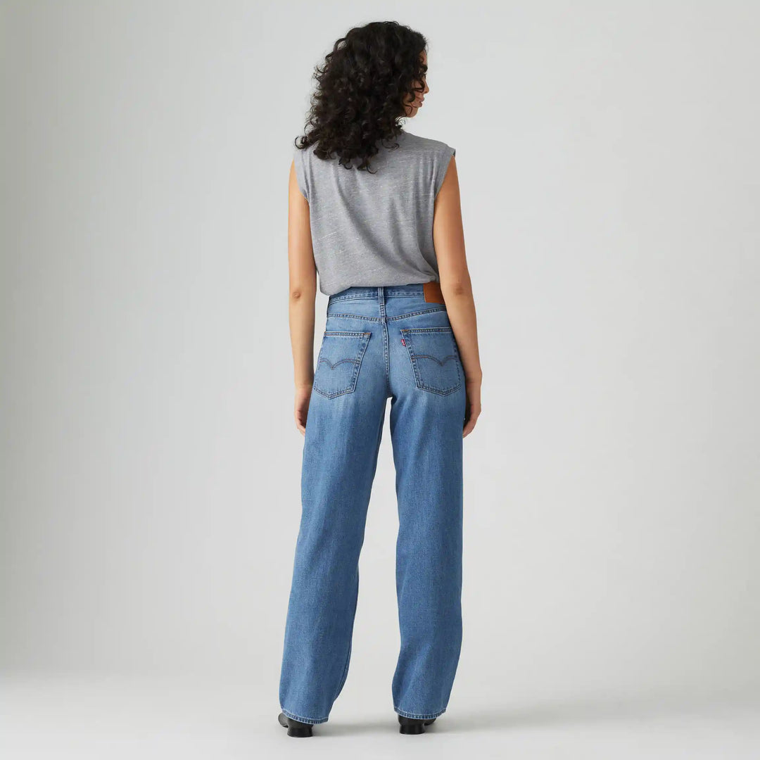 Baggy Dad Jean- Linen Denim