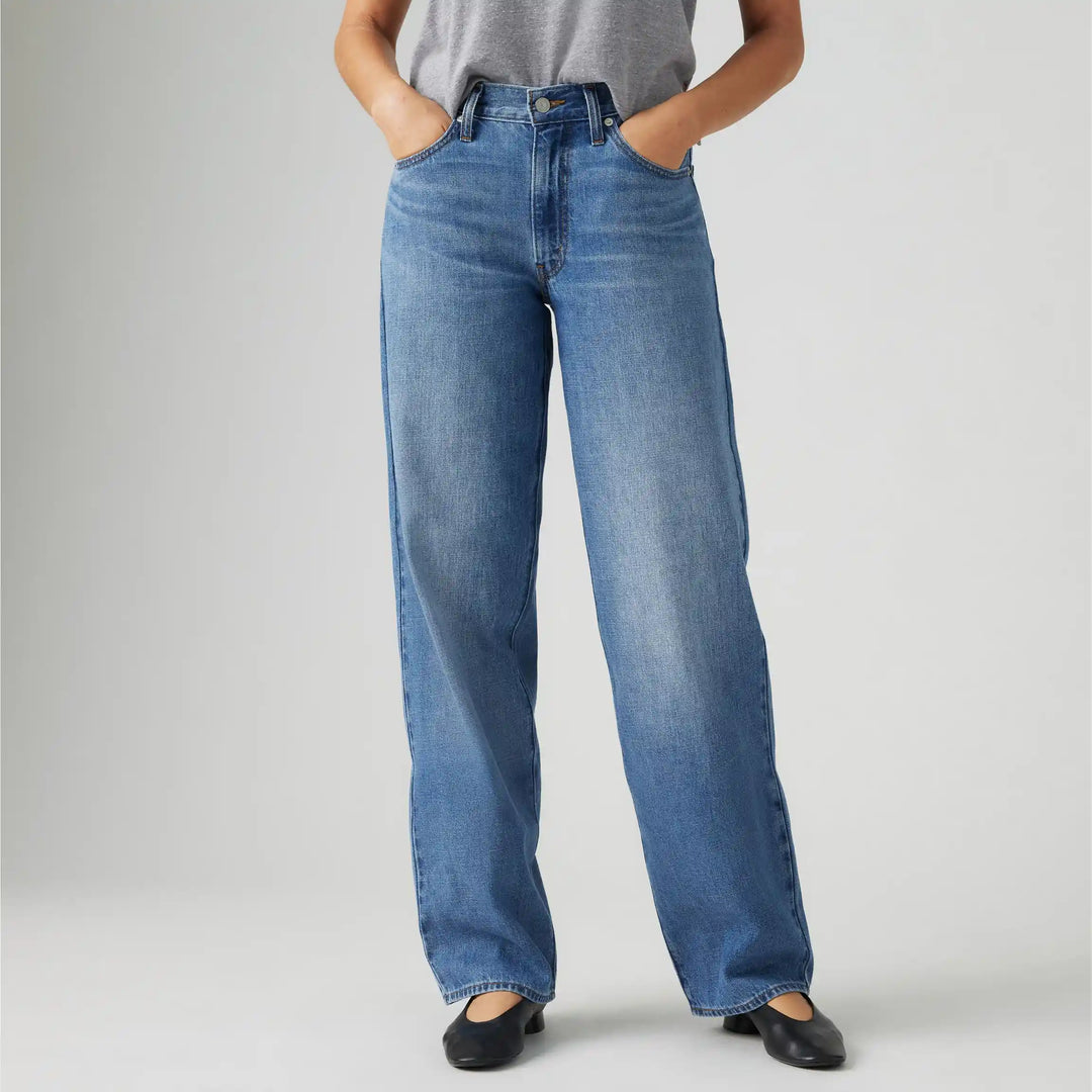 Baggy Dad Jean- Linen Denim
