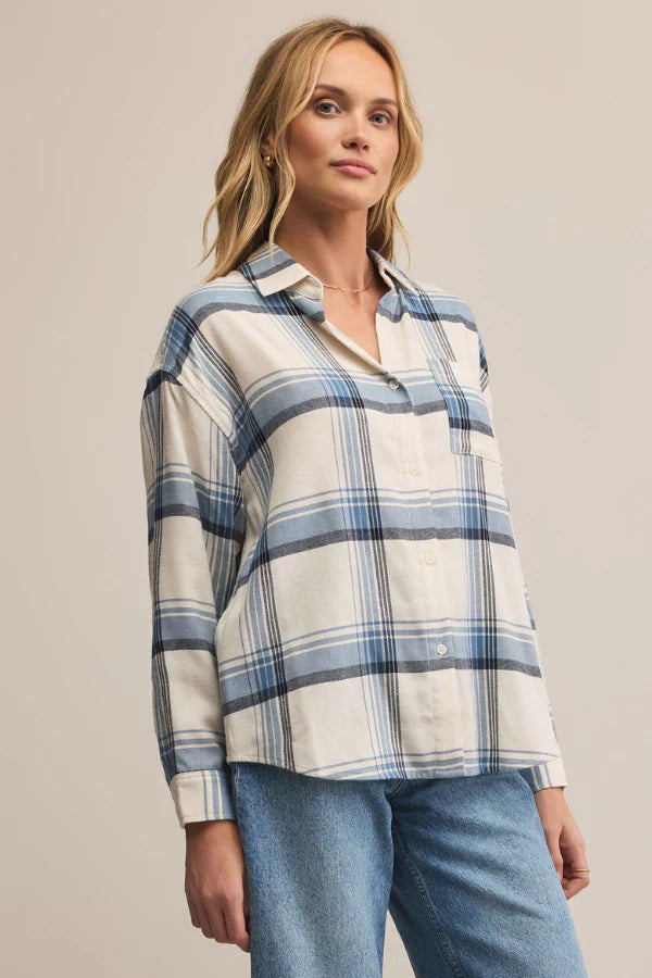 River Plaid Button Up
