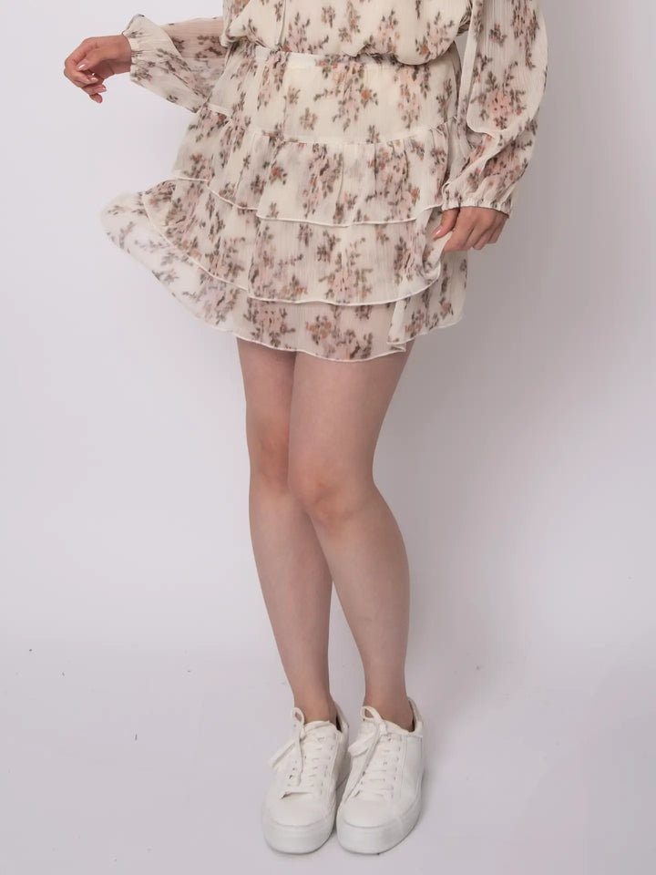 Adele Chiffon Pull On Skirt
