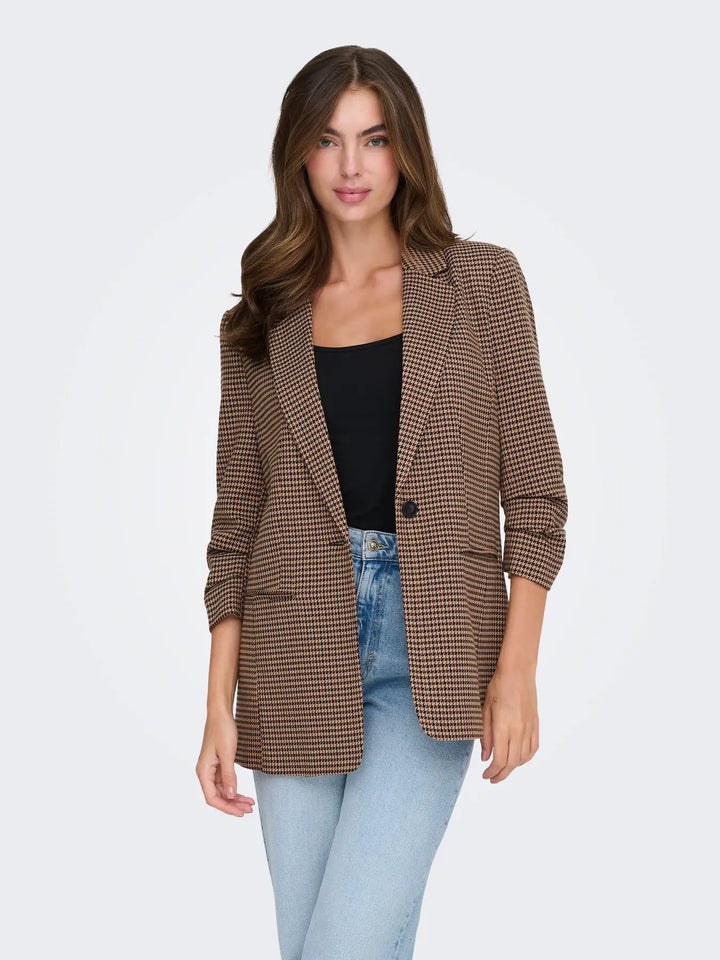 Lettie Life Check Blazer
