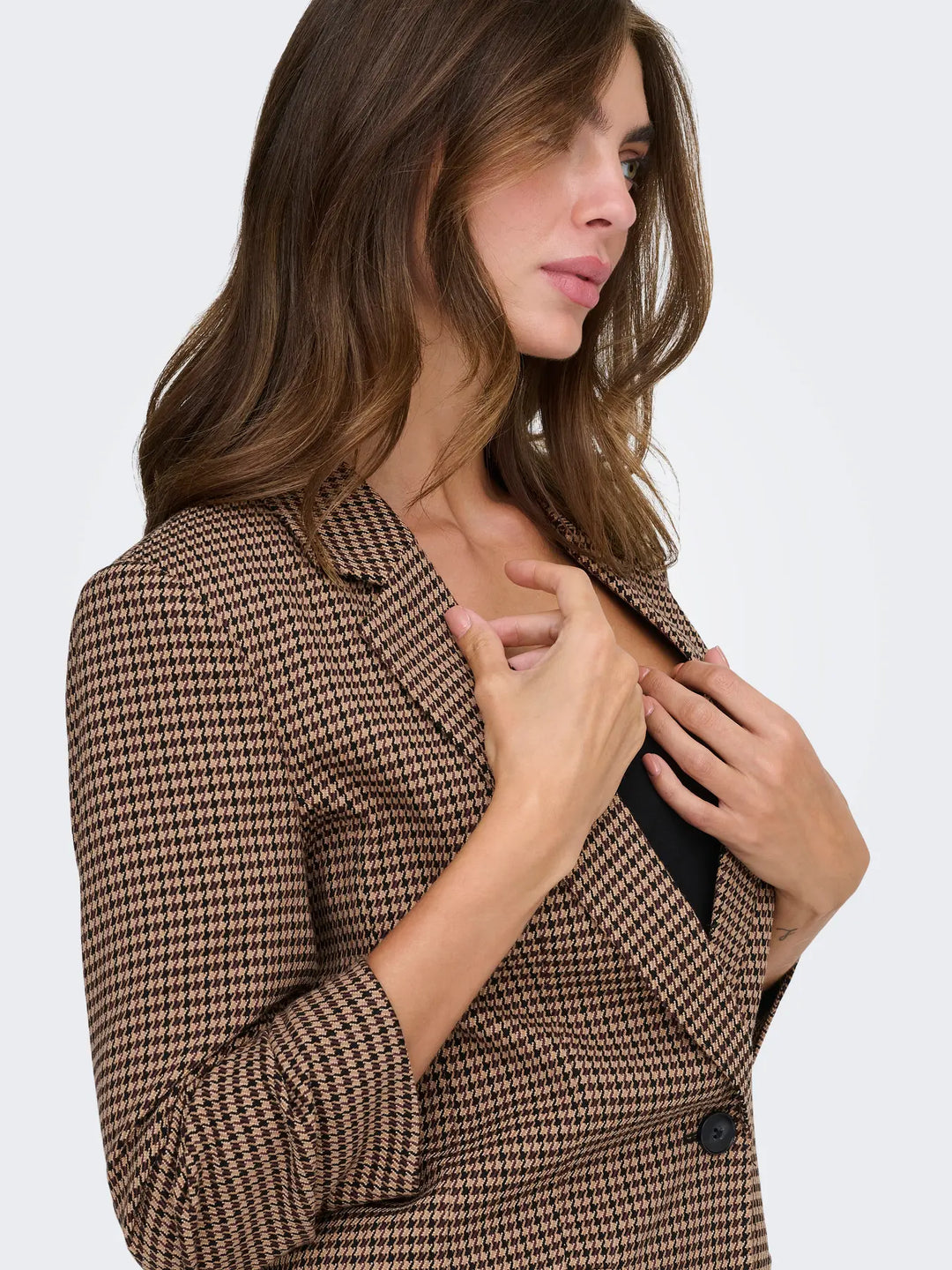 Lettie Life Check Blazer