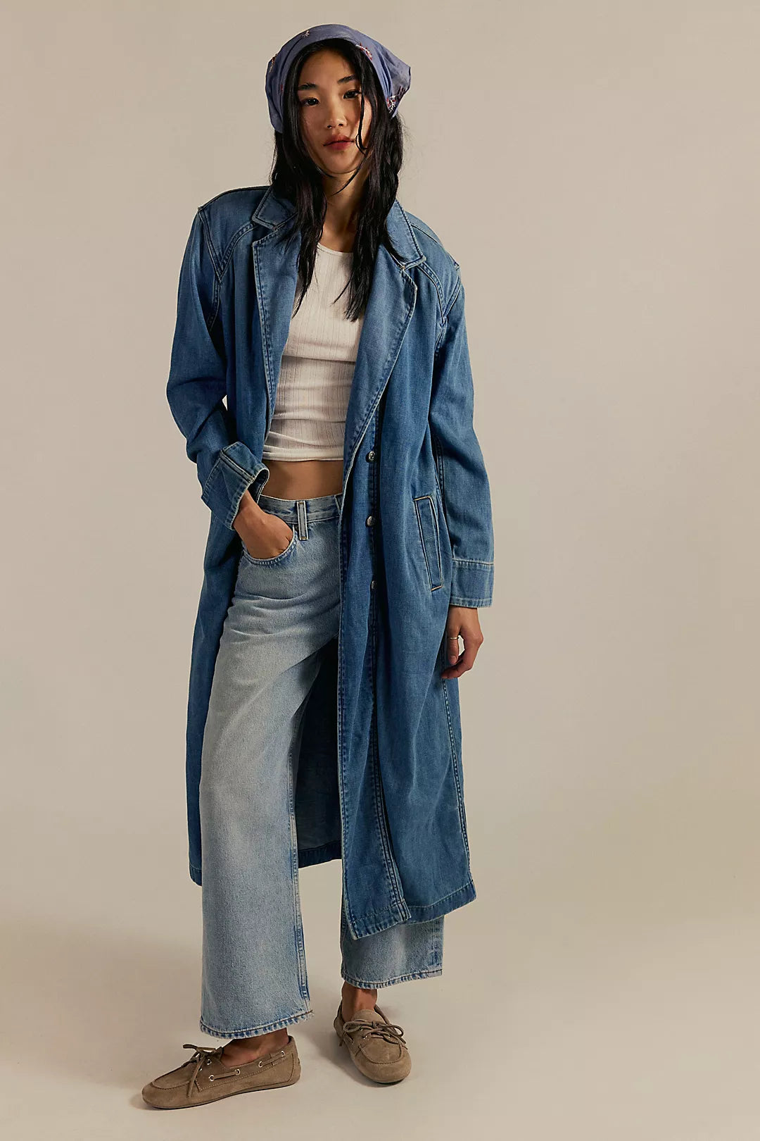 Monique Indigo Duster Coat
