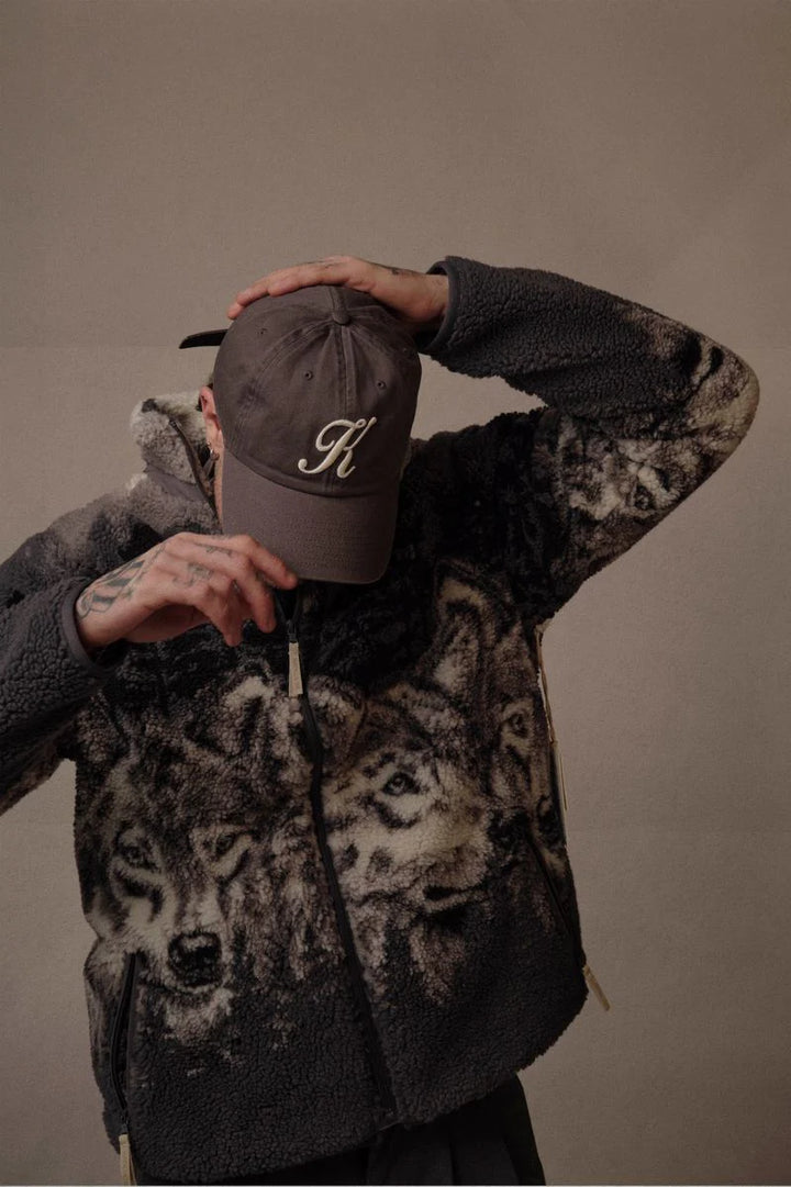 Printed Sherpa Fleece- Wolf Pack